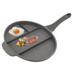5 4 3 In 1 Divided Frying Pan Barbecue Grill Electric 2000W