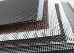 Door Stainless Steel Wire Mesh Sheets , Black 1x1 14 Gauge Wire Mesh