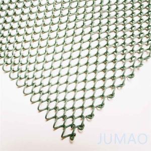 China Green Glavanized Stainless Steel Metal Mesh Curtains Coil Drapery wholesale