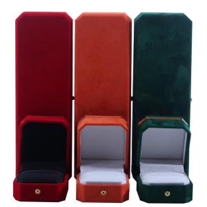 China Custom Velvet Jewelry Packaging Box for Wedding Gifts Earrings and Rings from Hanhong wholesale