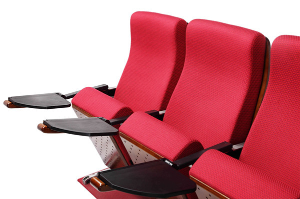Gravity Return Mechanism Aluminum Arm Folding Theater Seats