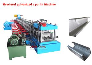 China C Steel Purlin Roll Forming Machine, structural galvanized c channel steel c purlin wholesale