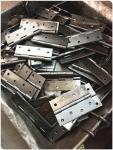 ISO9001 Heavy Duty Metal Door Hinges Unpolished Treatment Customized Size Color