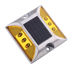 China Yellow Square 1.2V 600MAH Cat Eye Solar Light , Solar Raised Pavement Marker wholesale