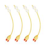 24Fr 50cc Latex Foley Catheter 4 Way Dual Balloon Intermittent