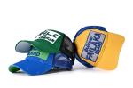 Woven Patch Logo Embroidery Baseball Caps Curved Brim 58cm Running Hats