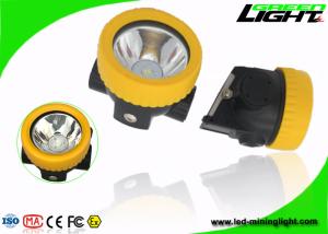 China IP68 Waterproof Led Mining Cap Lamp , Hard Hat Led Lights ABS Material 2.2Ah Battery wholesale