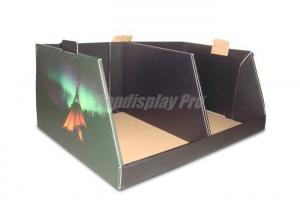 China Stylish Rigid Cardboard Counter Display Stands , Black Cardboard Table Top Displays on sale