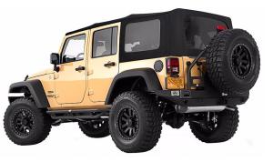 China Fabric Soft Top Replacement Kits for Jeep Wrangler Unlimited (jk) 4 Door 2010-2016 wholesale