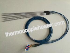 China Single Thread Temperature Sensor RTD PT100 With 5 Mm Stainless Steel / Nickel Probe wholesale