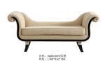 Custom made European design Long bench furniture by Fabric upholstered with