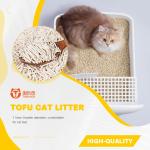 Dia 1.5mm Clumping Dust Free Cat Litter Quickly Absorb Tofu Sand Litter For Cats