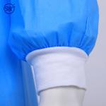 Cheap Disposable dental non-woven lab gown hospital long sleeve short coat for