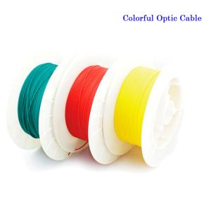 China Full Color PMMA Plastic Optical Fiber Cable Flame Retardant Polyolefin Insulated 5M/10M For Car/Home Decoration wholesale