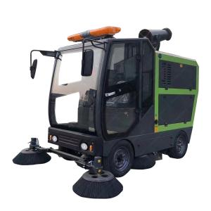China New Energy Industrial Ride On Street Floor Road Electric Vacuum Sweeper Big Motor wholesale