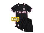 Black Contest Training Custom Football Jerseys Men'S Soccer Uniforms Twill/Plain
