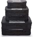 Black Large Capapcity Luggage Packing Organization Cubes 5 Pack Travel Bag with