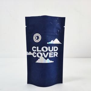 China Matte Soft Touch Holographic Plastic Smell Proof 35g Zipper Mylar Bags Stand Up Bag wholesale