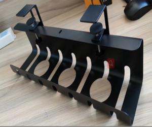 China Under Desk Cable Management Tray Adjustable Clamp Mount Wire Mesh Shelf Rack 430x100x100mm wholesale