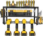 Rectangle Universal Style Drill Holder Metal Wire Power Tool Organizer for Wall