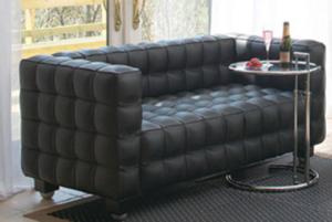 China America style mid century night club three seater sofa with chromed foot wholesale