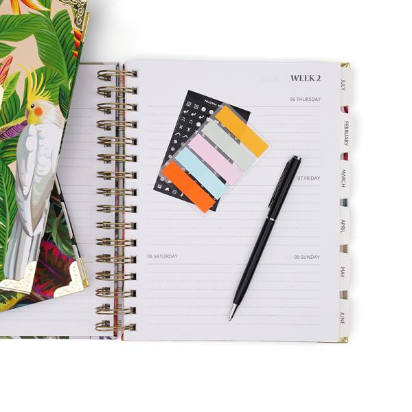 Spiral Bound Hardcover Planner Printing 174x214mm wire binding
