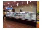 Temp Control Commercial Red Fresh Meat Showcase Dynamic Cooling Deep Refrigerato