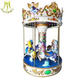 China Hansel kids token operated rides machines carousel kiddie ride for sale wholesale