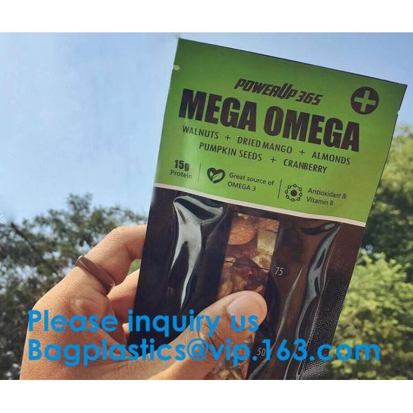 Custom Print Biodegradable Foil Packaging Soft Zipper Stand Up Bottom Gusset Plastic Drinking Pouches Bags With Straws