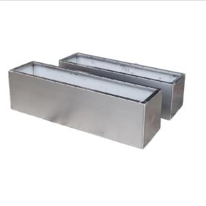 China Flower pot rectangular metal stainless steel flower planter wholesale