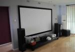 Professional 150" Flat DIY Fixed Projection Screen 16:9 Ratio With Black Velvet