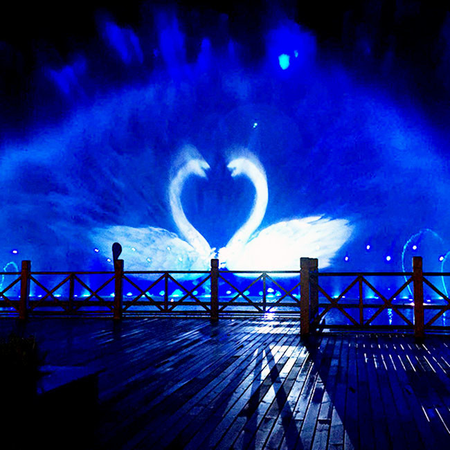 Programmable Water Screen Projection Large Event Scene Computer Control
