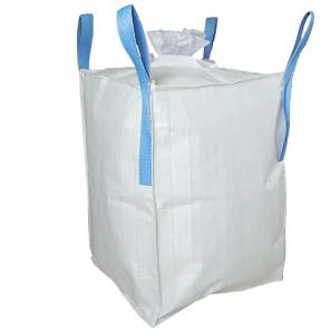 China PP FIBC Jumbo Bags Big Bulk Super Sack 1 Ton 2 Ton 1000kg With Flat Bottom wholesale