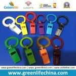 Translucent Whistle W/Key Ring and Translucent Wrist Coil Keychain