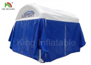 China Airproof Blue Inflatable Little House Structure Air Tent For Different Events wholesale