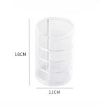 Stackable Clear Plastic Hair Accessory Containers Jewelry Storage Organizer with