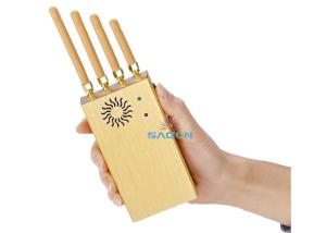 China 20m Range 4 Antennas 3G 4G Signal Jammer With Leather Case Car Charger wholesale