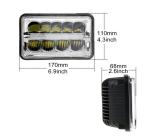 5 inch 45W 6×4 LED Headlight with high/low beam and Diecast aluminum housing