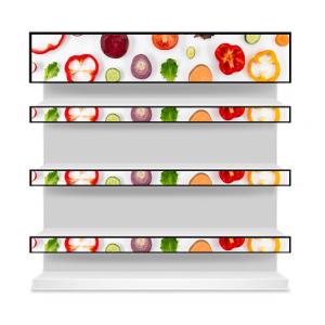 China 29&quot; Stretched LCD Display Shelf Edge Lcd Screen Supermarket Strip Thin Strip LED wholesale