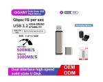 Fast Speed Usb C SSD Flash Drive 1tb USB 3.2 Flash Drive High Performance