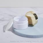 White Clear Cylinder 3.38OZ 100ml Plastic Cosmetic Jars