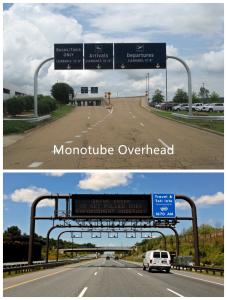China Highway Overhead Sign Structures Hot Dip Galvanized Steel Welding Rod Full Span Sign Bridge wholesale