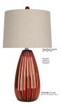 Porcelain Base Simple Modern Table Lamp TC White D14*27"