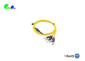 China 8Cores LL MPO female- FC Straight harness cable Fanout 2.0mm LSZH Yellow Type A polarity wholesale