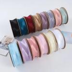 Organza Ribbon For Gift Wrap Flower Packaging Solid Color Fishtail Yarn Ribbon