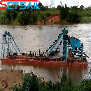 China 7.5kw-50kw Injection Pump Power Chain Bucket Mining Dredger for Gold and Diamond wholesale