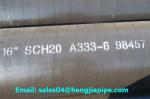 A333-6 Seamless pipes wall thickness SCH20