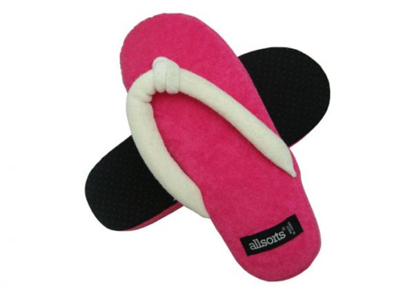Quality Soft Cotton Flip Flops Disposable Hotel Slippers For Outdoor / Beach  for sale