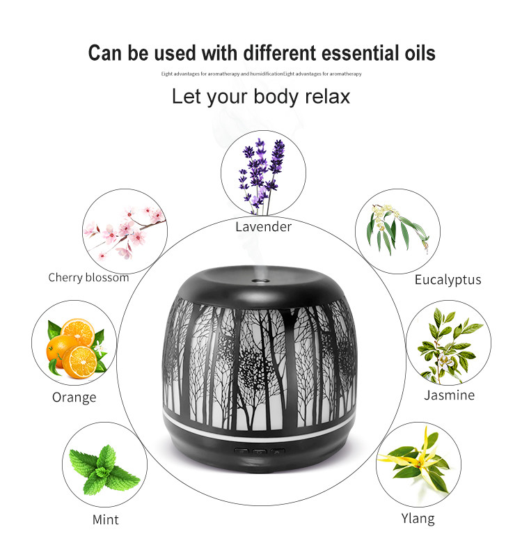 7 Color Light Iron 500ML Essential Oil Diffuser