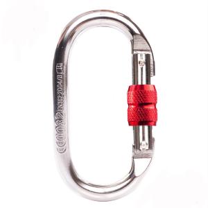 China CE0082 Certified O Shape Climbing Carabiner for Wall Climbing Max Breaking Load 25KN wholesale